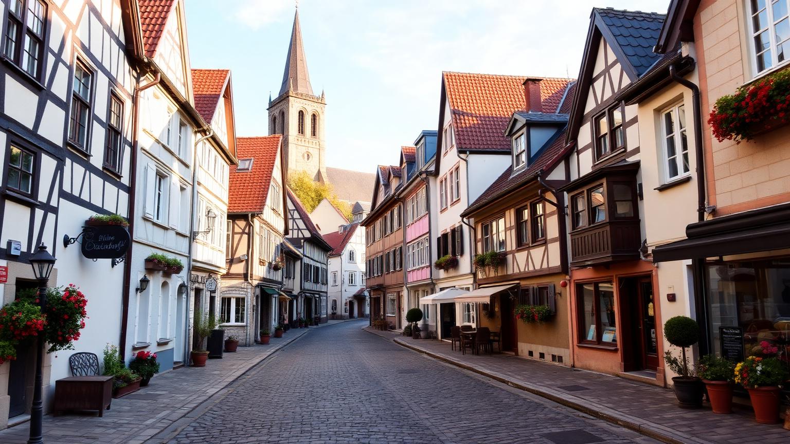 Ortskern einer Gemeinde in der Region Stuttgart, Hausmeisterservice Fellbach